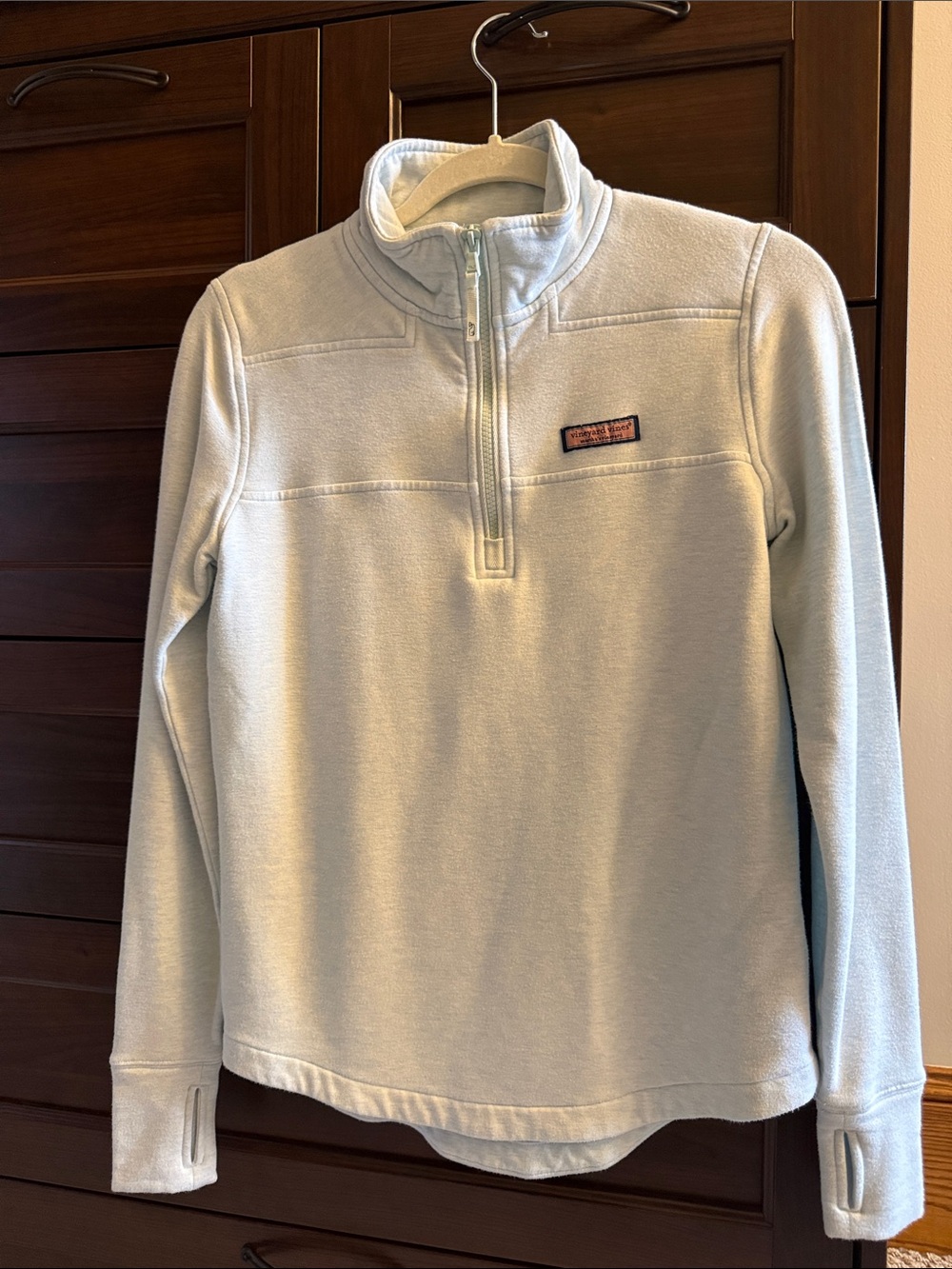 Vineyard Vines Light Blue Quarter-Zip Pullover